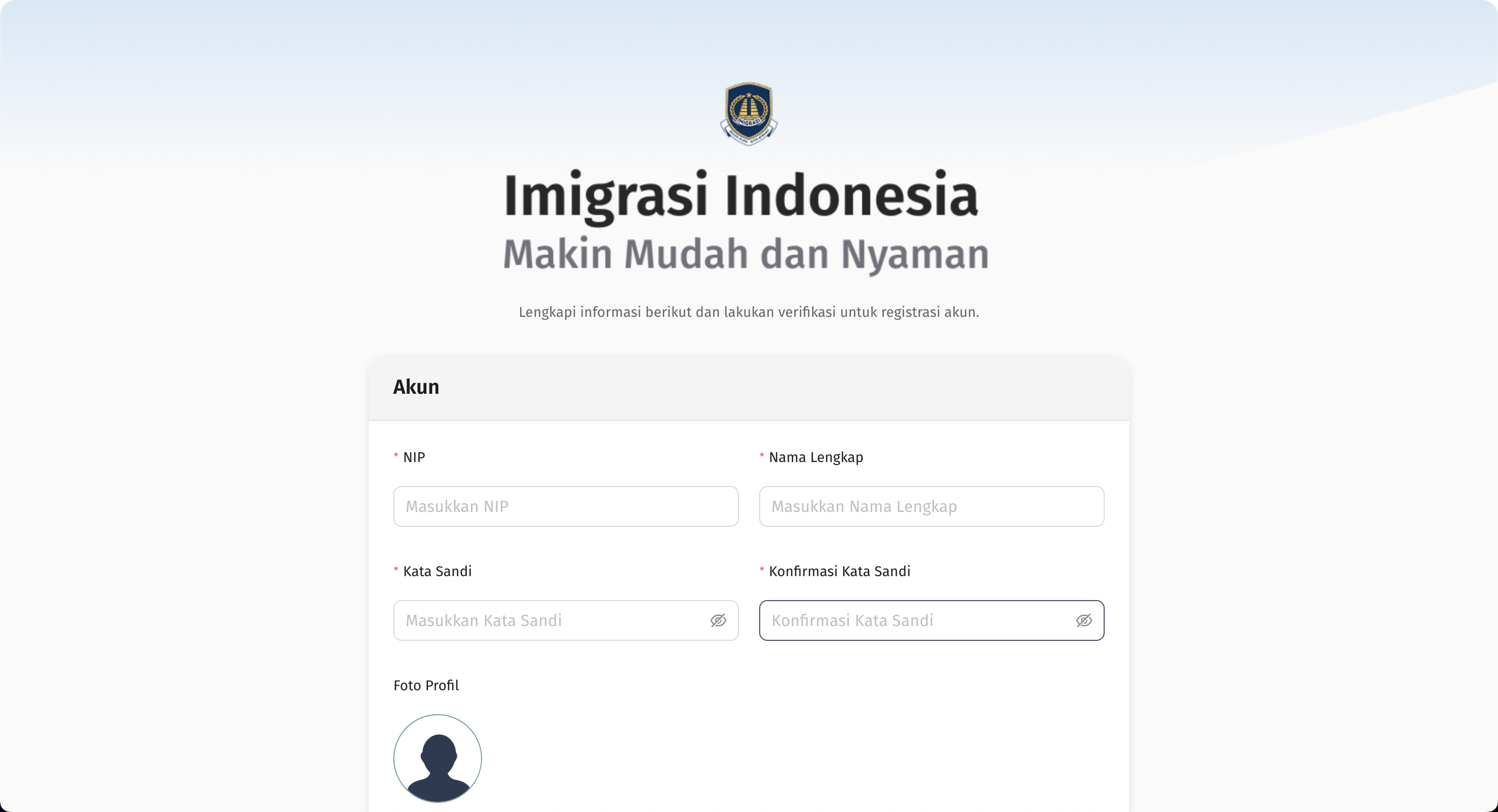 Showcase of Imigrasi SSO